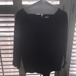 Black long sleeved top